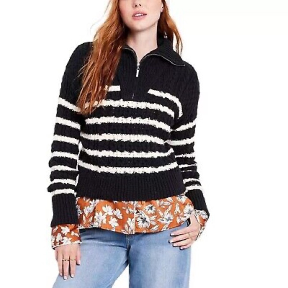 La Ligne for Target quarter-zip Knit Sweater